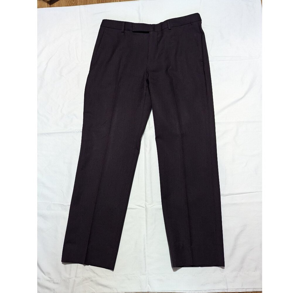 Z Zegna Slacks 34x28 7-50R - Dark Purple 100% Wool